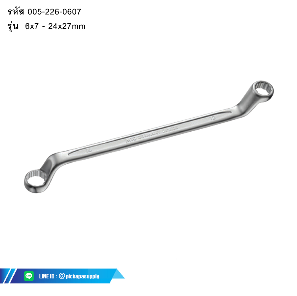 ประแจแหวนคองอ 75 ํ GERMAN TYPE DOUBLE BOX END WRENCH
