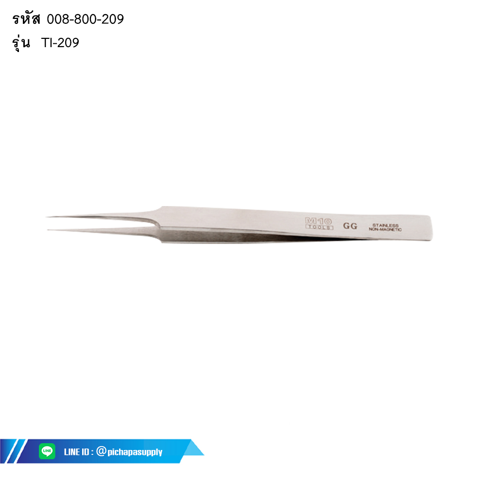 แหนบสแตนเลส ขัดเงา GG Tweezer - Long Tip