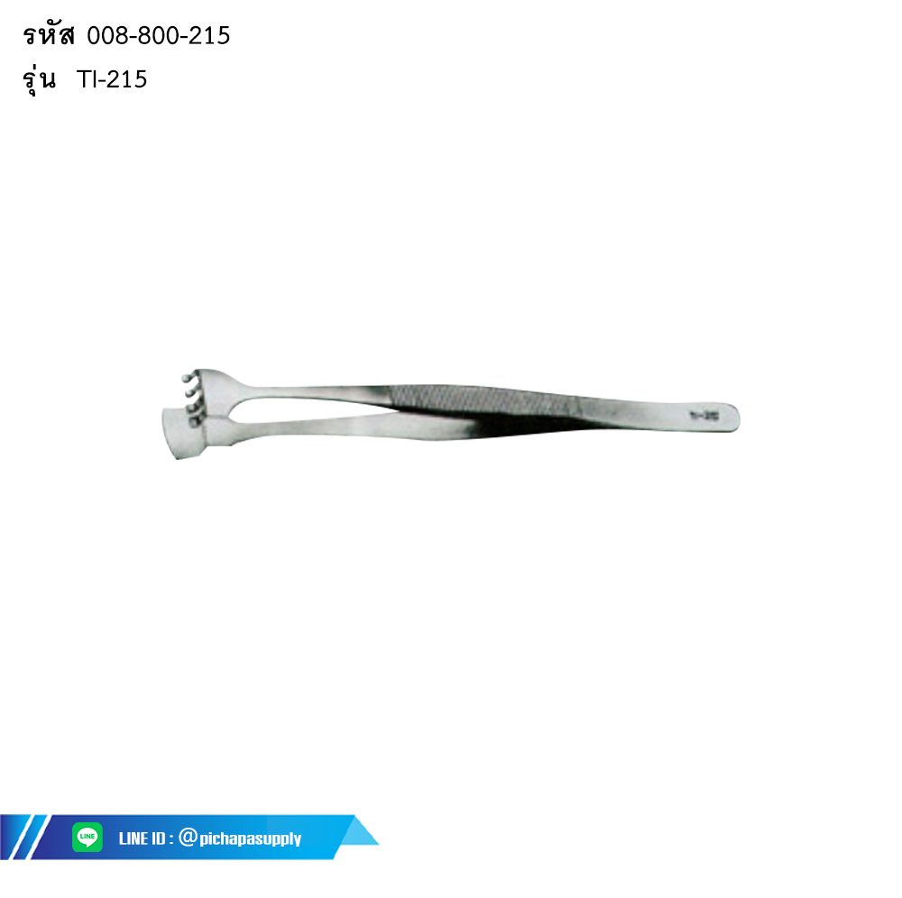 แหนบสแตนเลส ขัดเงา Wafer Tweezer with prongs