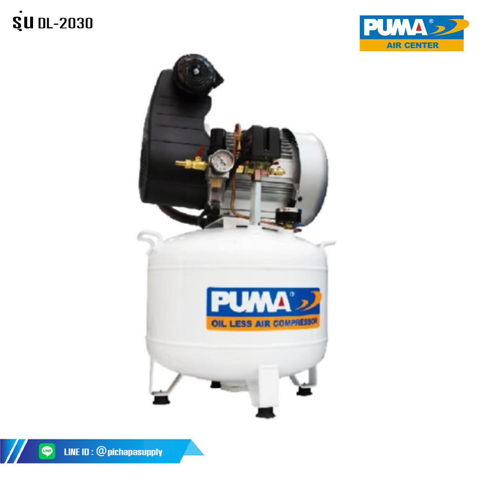 ปั๊มอัดลมระบบขับตรง ปั๊มลมแบบไม่ใช้นำ้มัน ปั๊มลมทันตกรรม DENTAL (DL-2030)