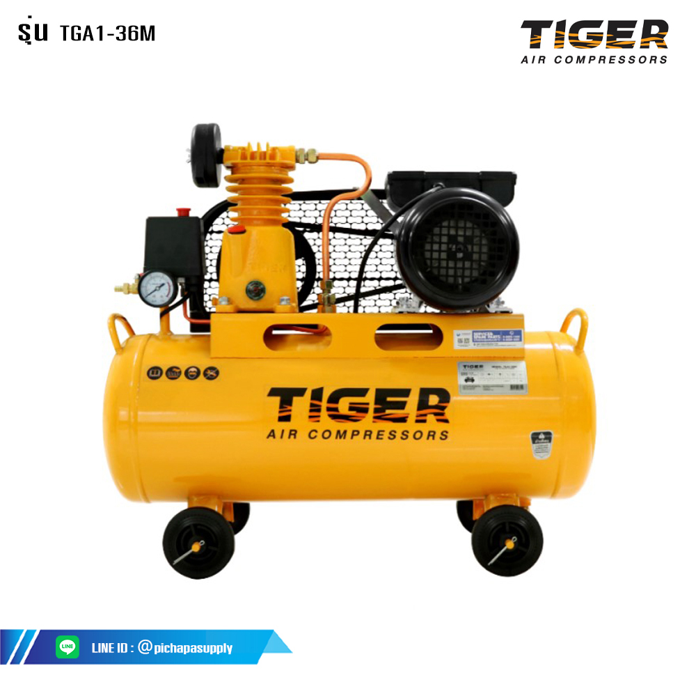ปั๊มลมระบบสายพาน ปั๊มลมสายพาน (TGA SERIES) TGA1-36M
